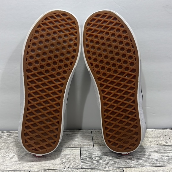 Vans Classic Unisex Size 4.5 US Slip On Checkerboard Canvas White Black Shoes - Picture 15 of 16